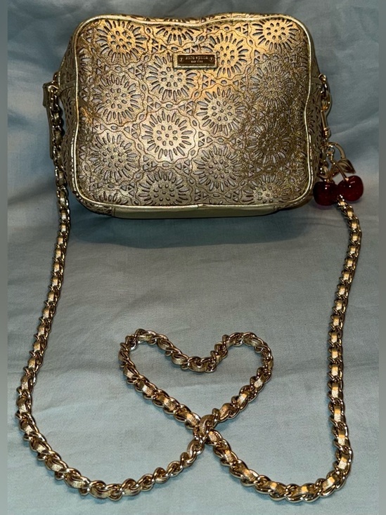 kate spade Handbags - KATE SPADE NEW YORK LAURA LEE GARDEN GROVE GOLD SHOULDER BAG